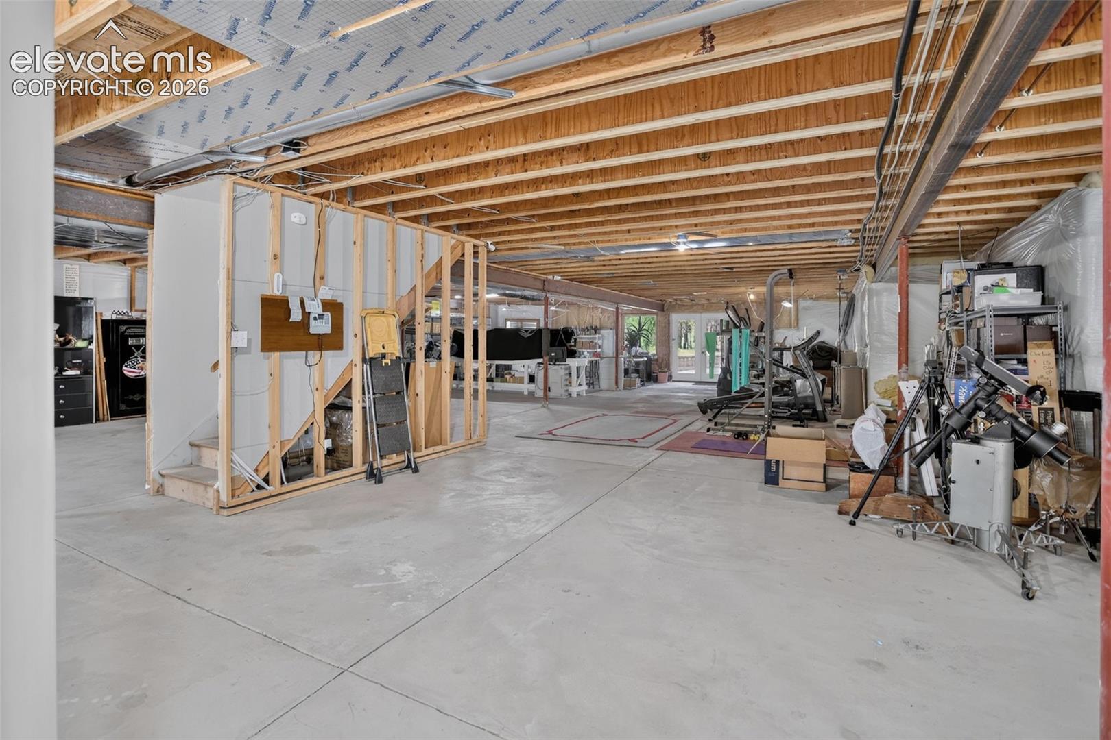 Unfinished basement. 