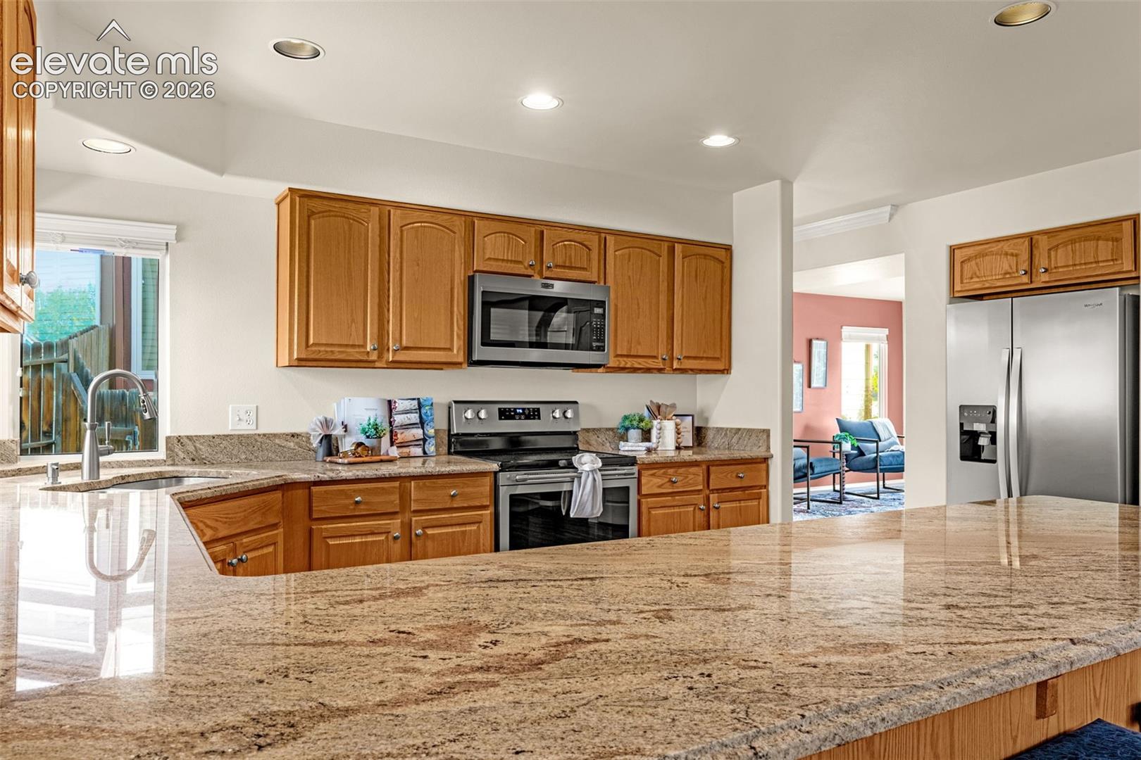 Granite slab countertops