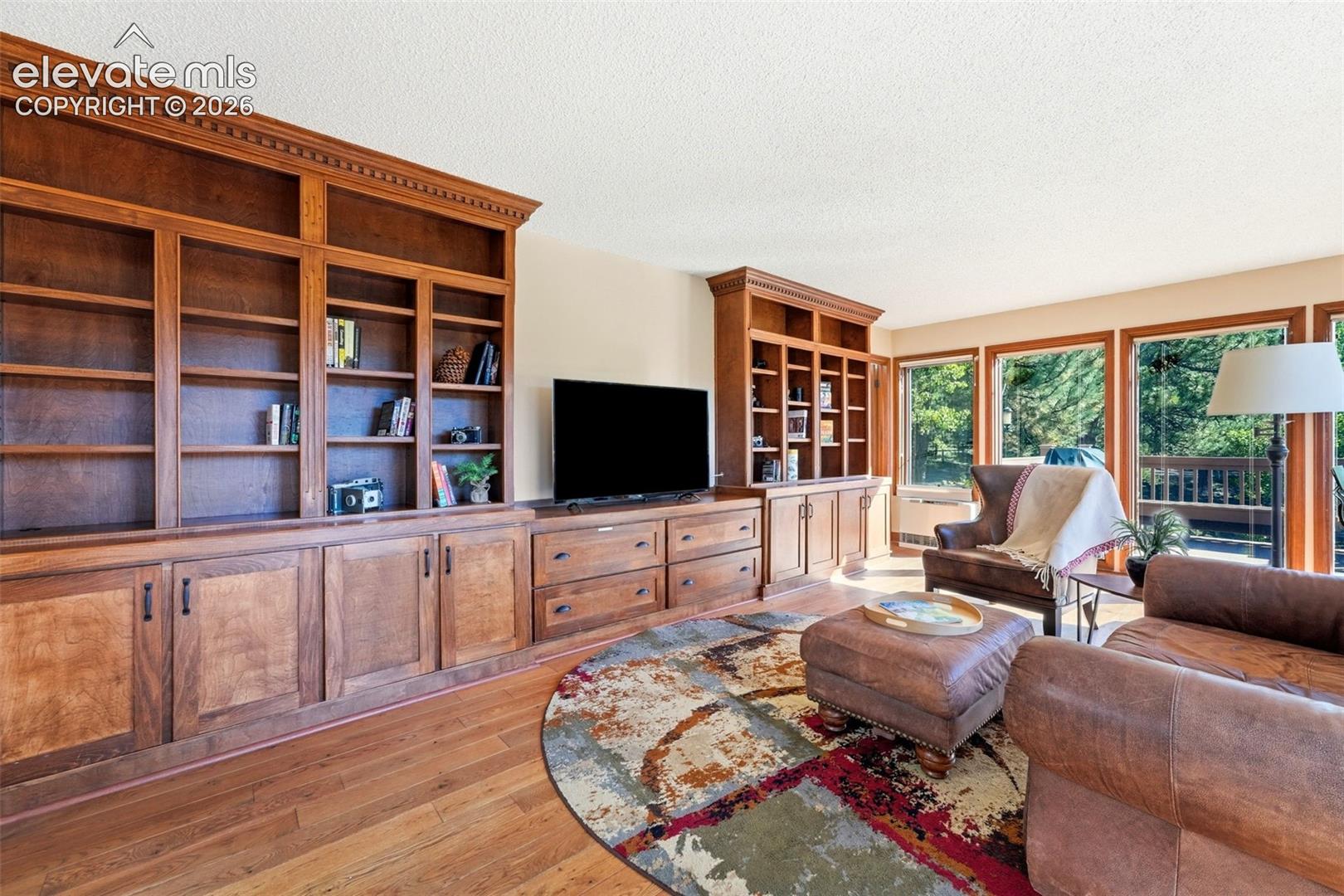 Custom built-in cabinetry and shelving