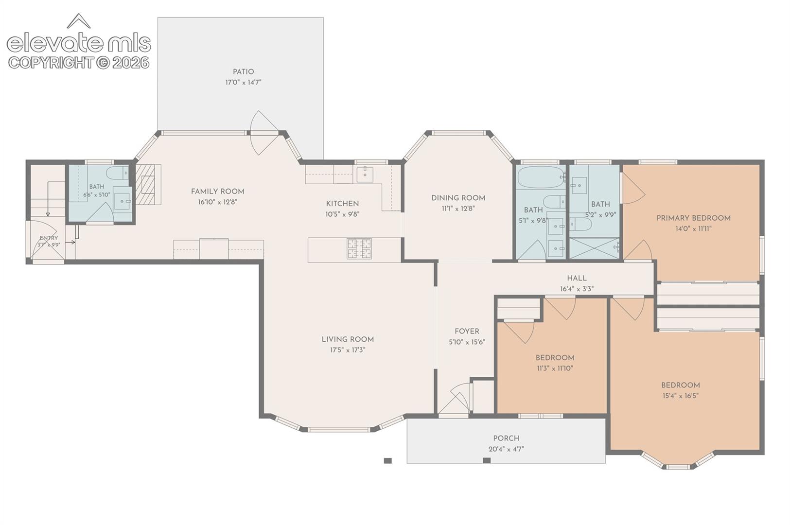 Floor plan Main level