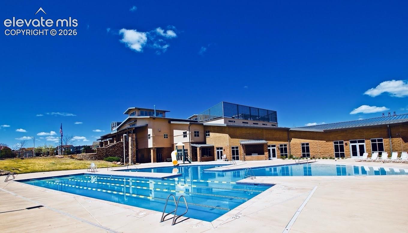 Meridian ranch rec center is for residents only, features an outdoor pool, indoor pool, gym, fitness classes, childcare, and hosts many events throughout the year!