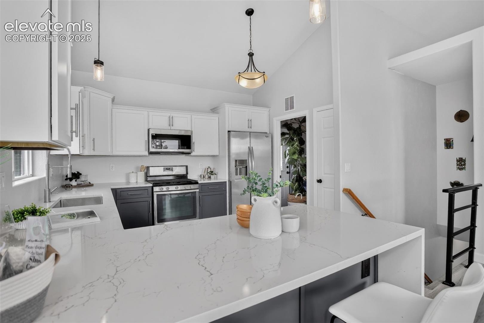Gorgeous updated kitchen.