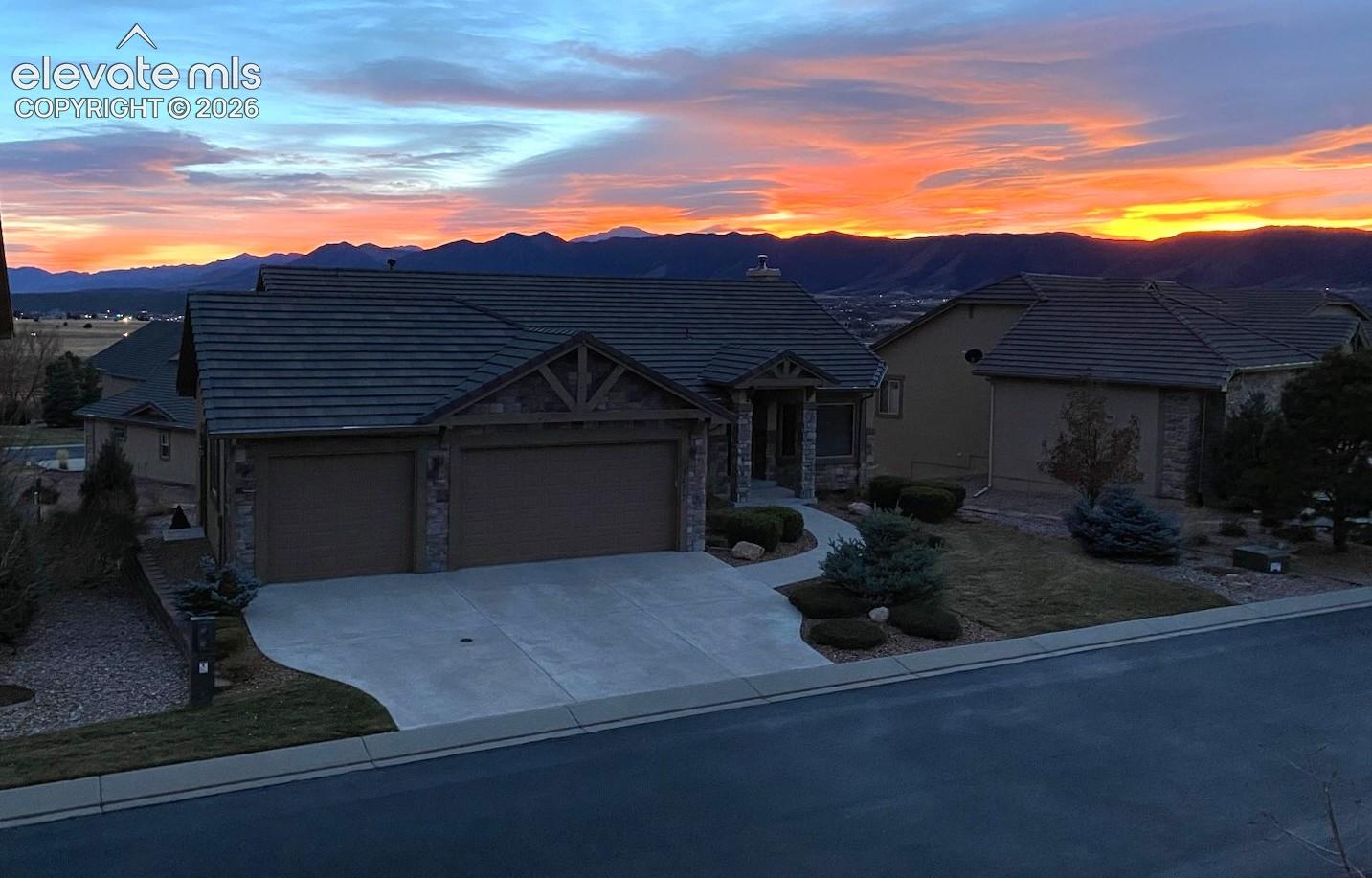 View from front of home