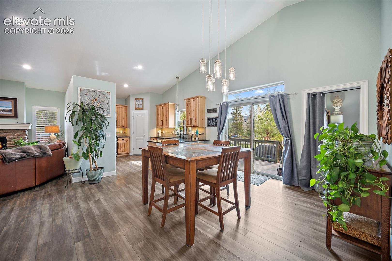 Dining area filled with natural light