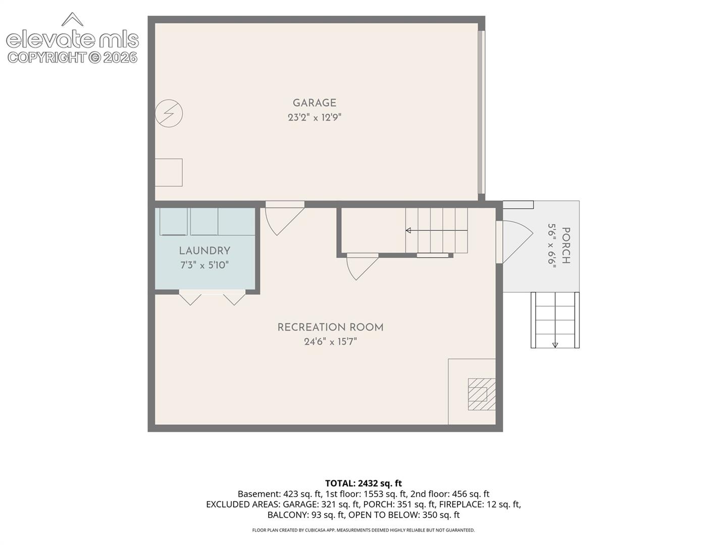 Basement and Garage Floor Plan
