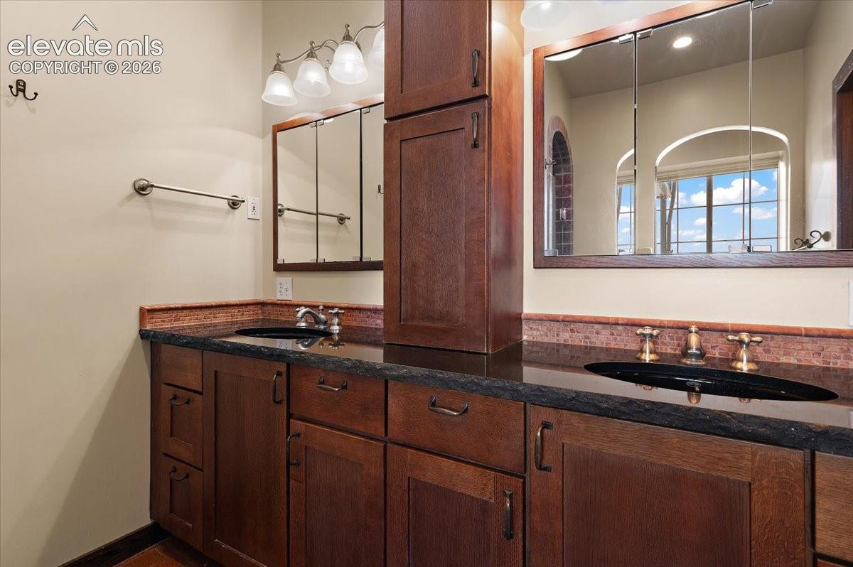 Double vanity in Primary bath.