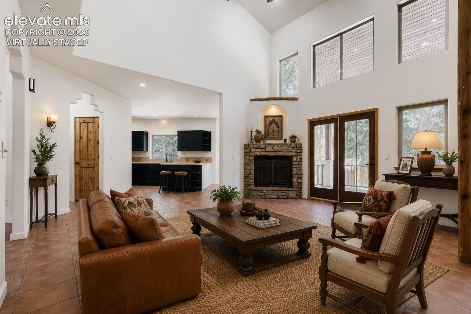 Virtually Staged Living area