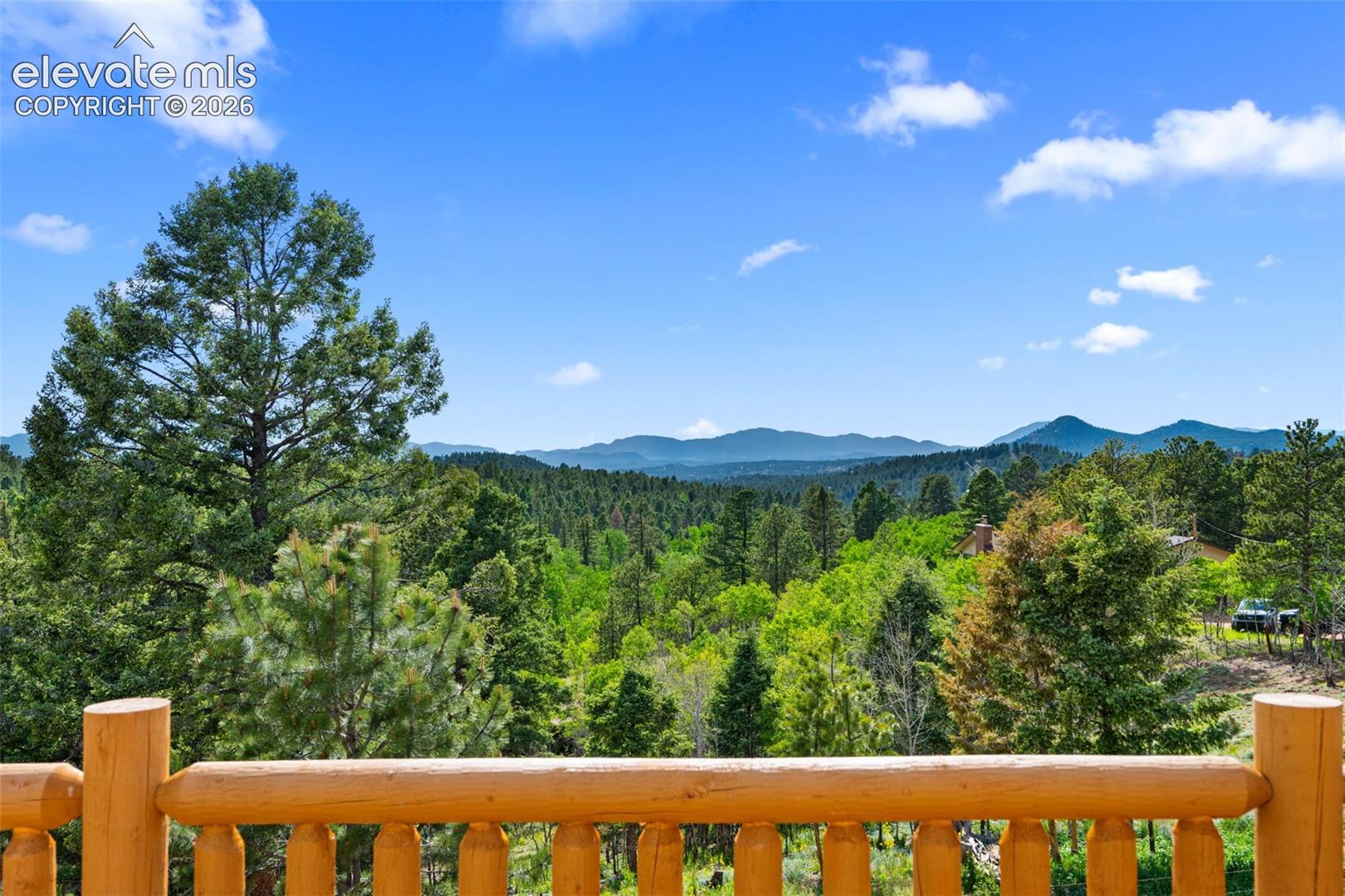 Picture perfect view from the back deck