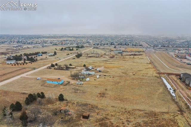 Aerial view of property's location