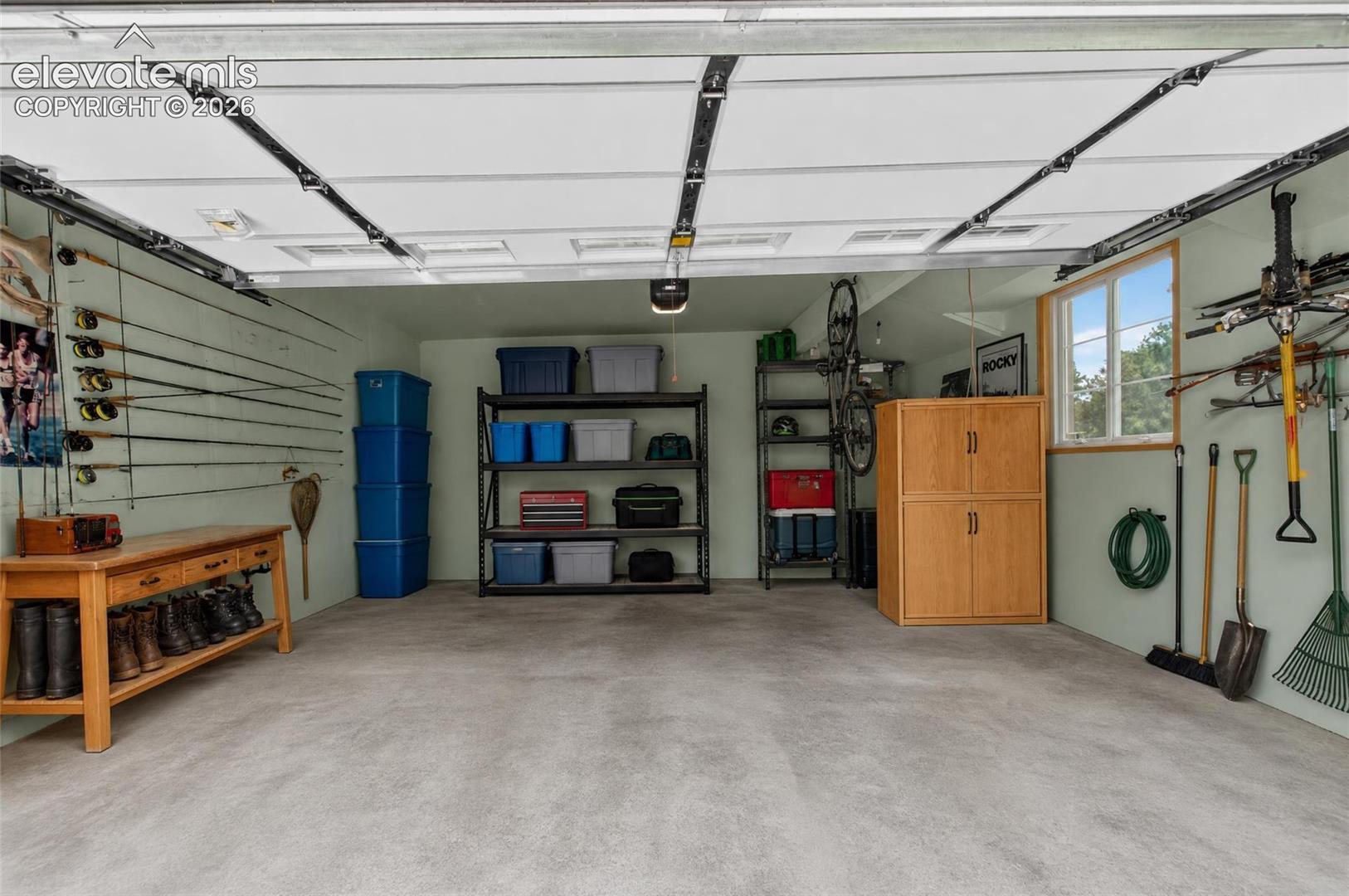 Spacious 2 car garage