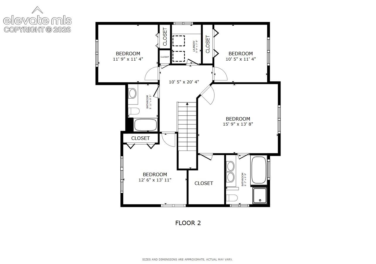 Floor plan - upper level
