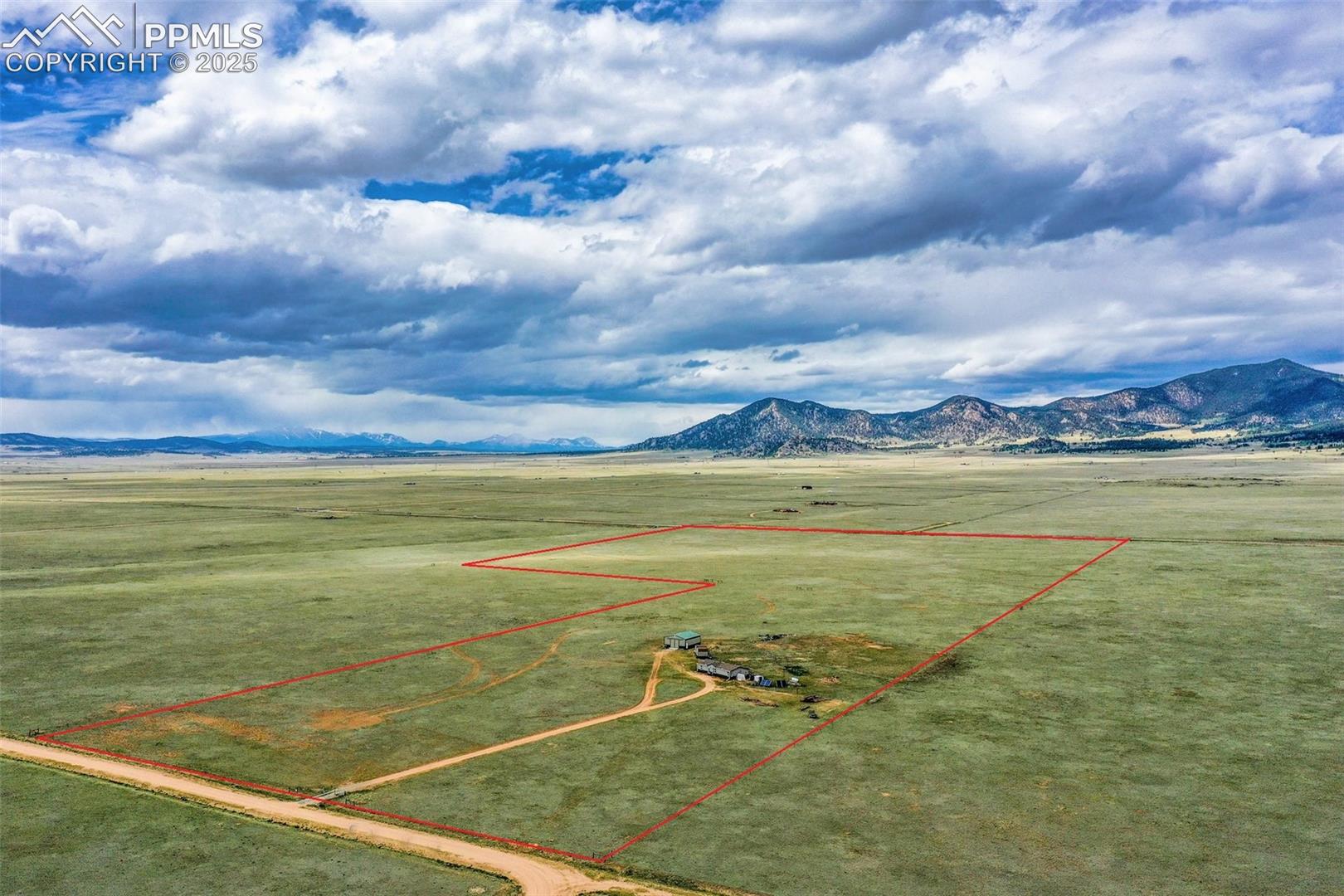 Mountain Views to the south. See additional red line lot line overlays. "Property Lines are Approximate and not a survey"