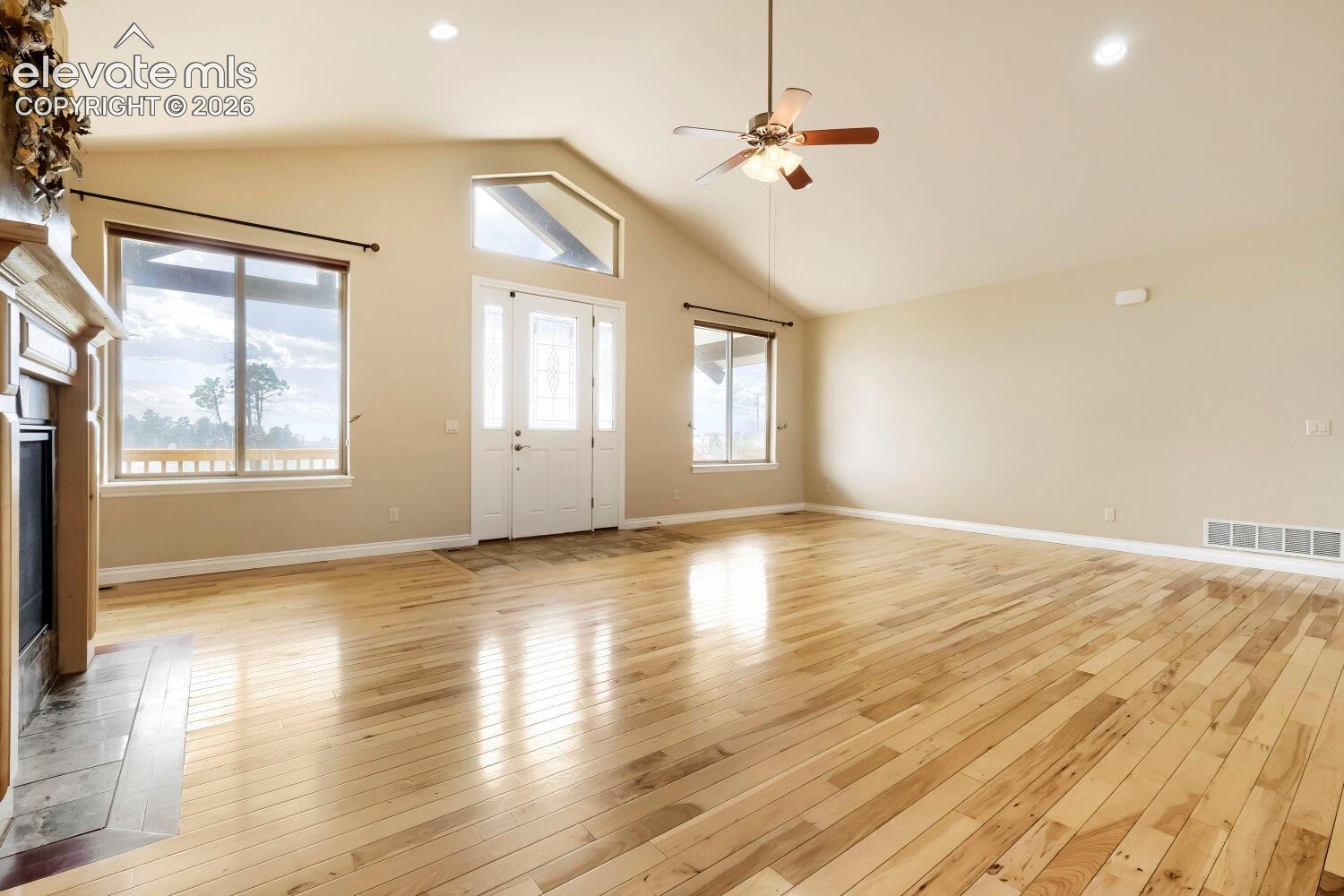 On clear sunny days, the great room windows offer beautiful Pikes Peak Views!