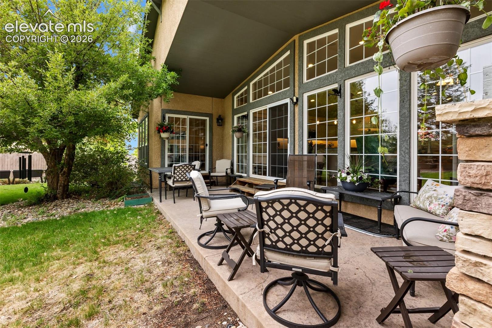 Covered back yard patio