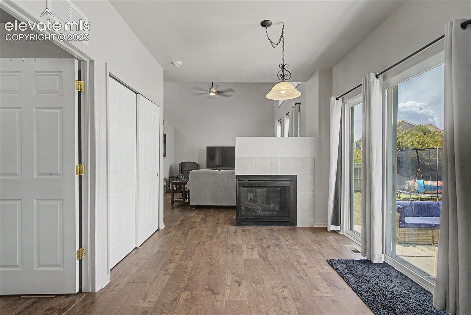 Dining Area with Backyard Access