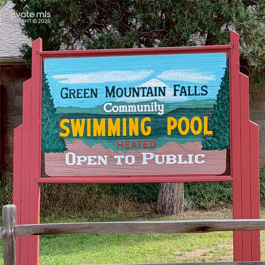 There is a public pool in the town
