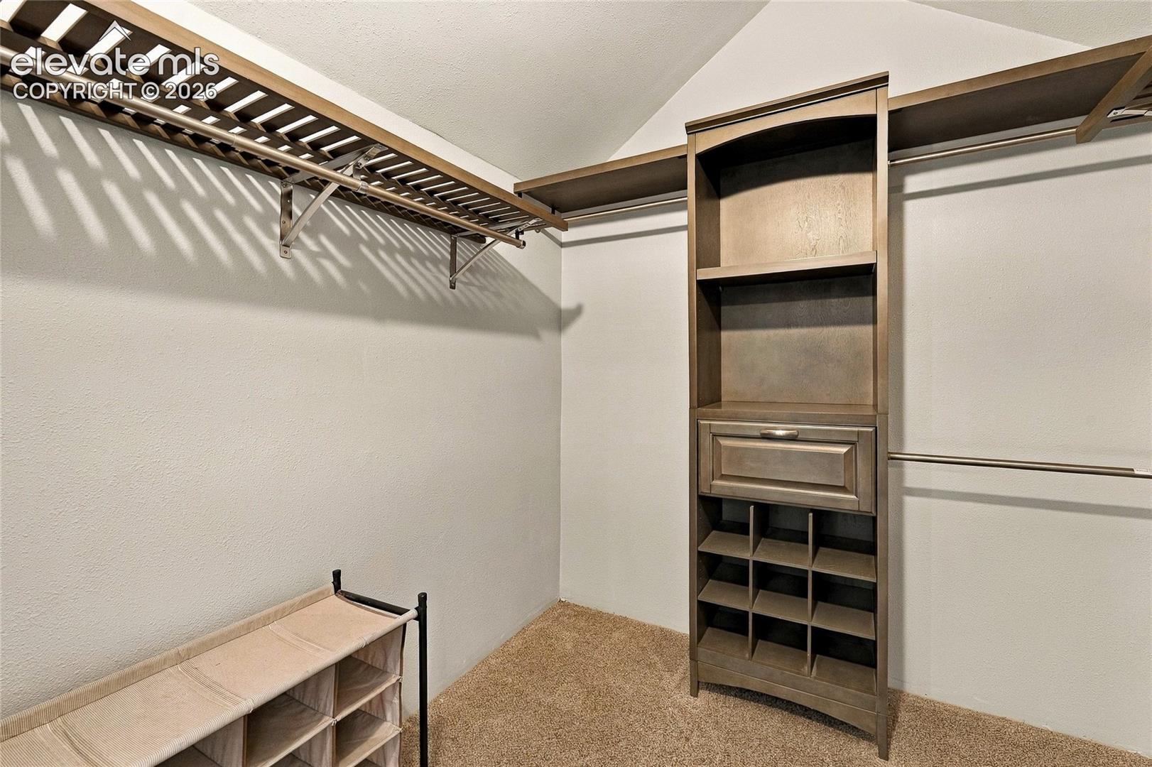 Upstairs walk-in closet