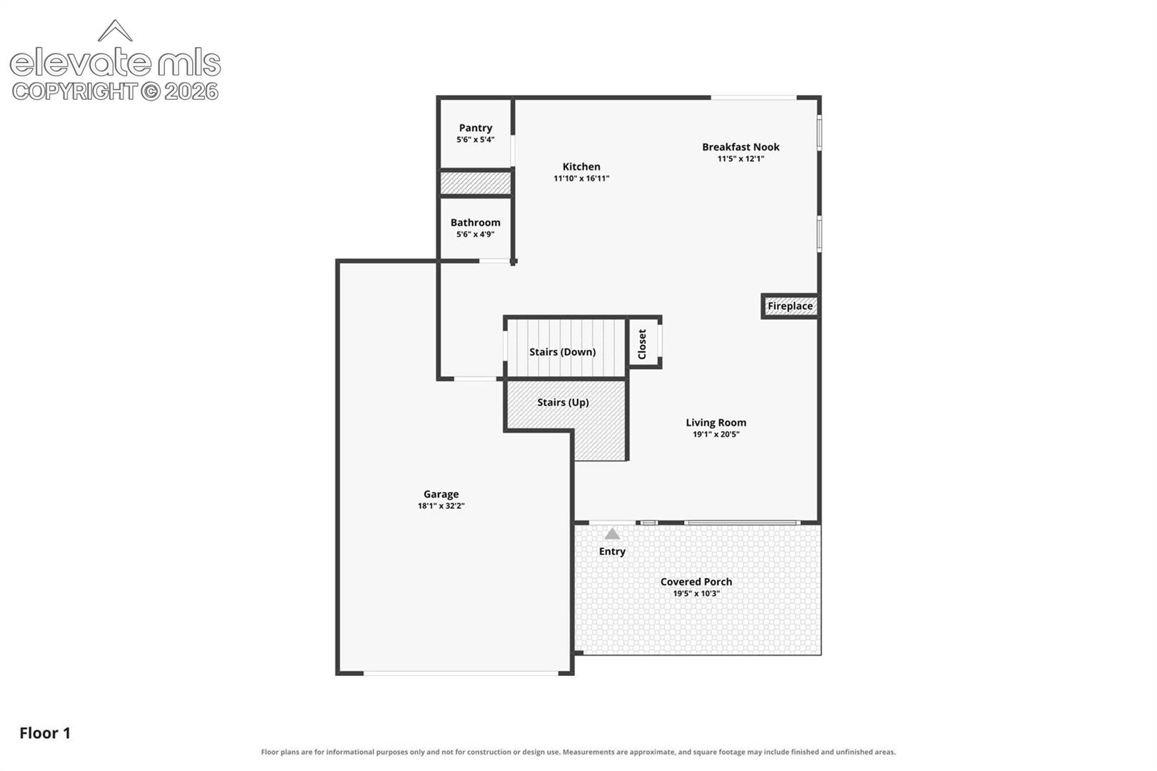 Main Level Floor plan