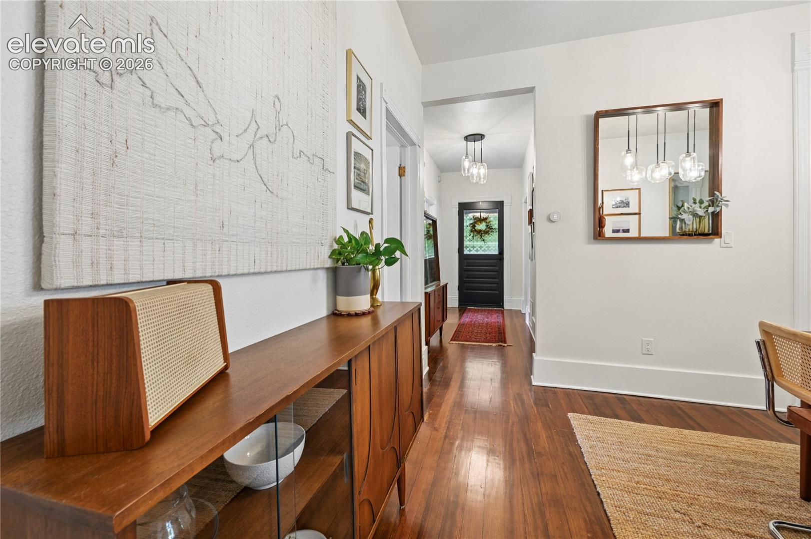Looking at the Entry from the Dining Room