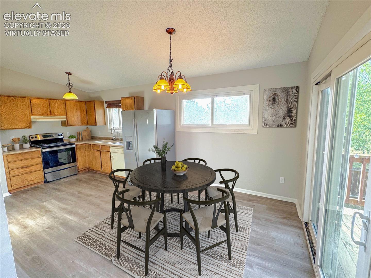 Dining room - virtually staged