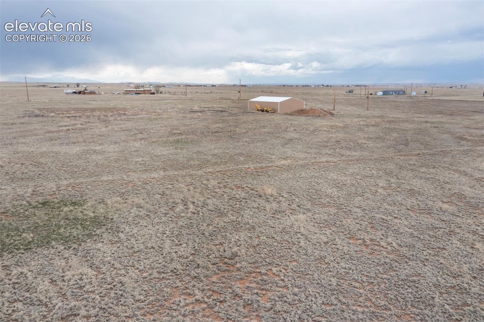 View of 30 x 50 barn/garage/workshop and property