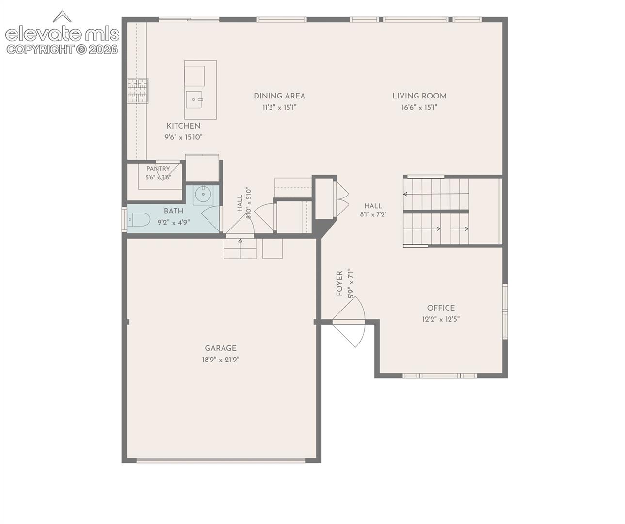 Main level measurements.