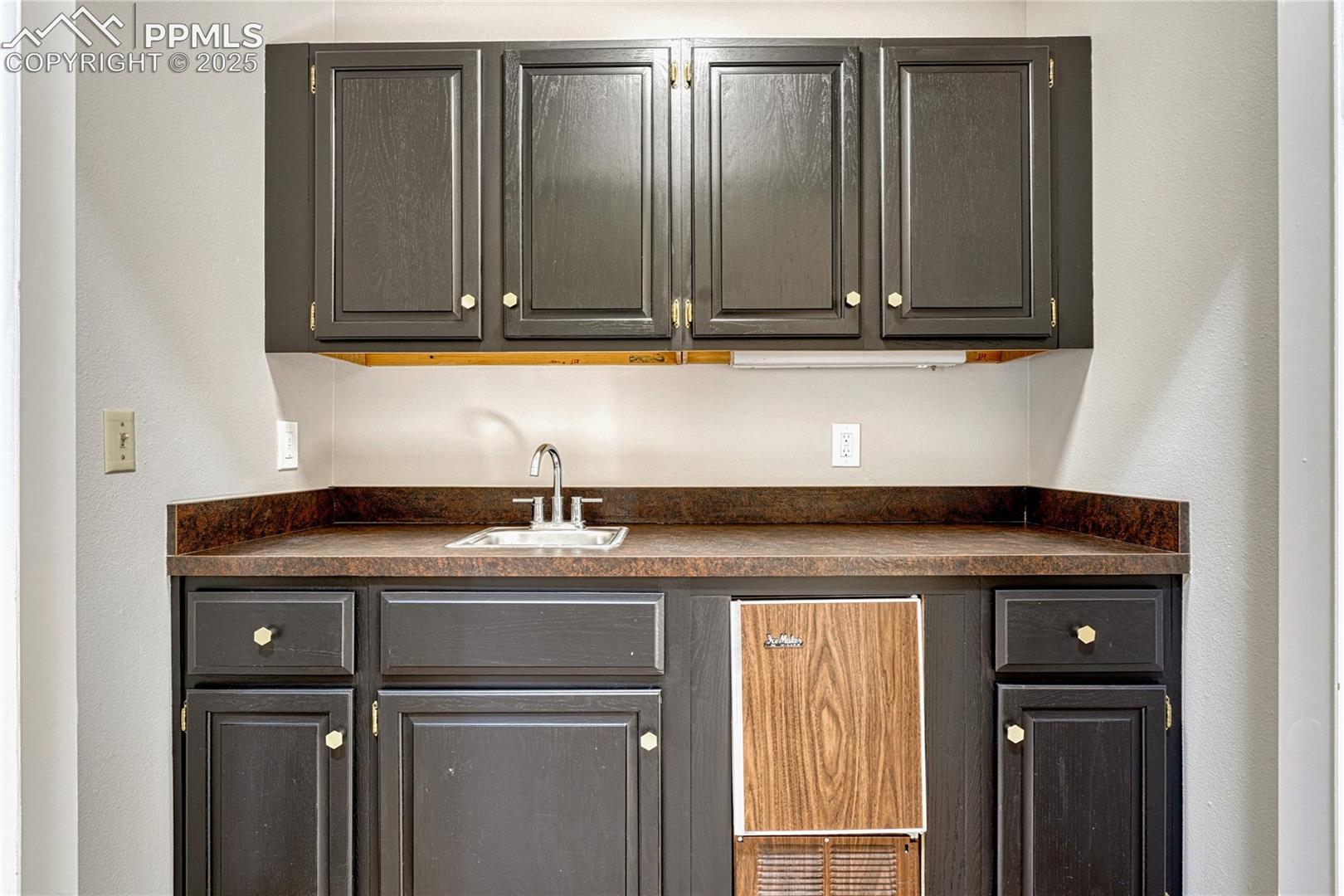 Built-in Wet Bar with Ice-Maker