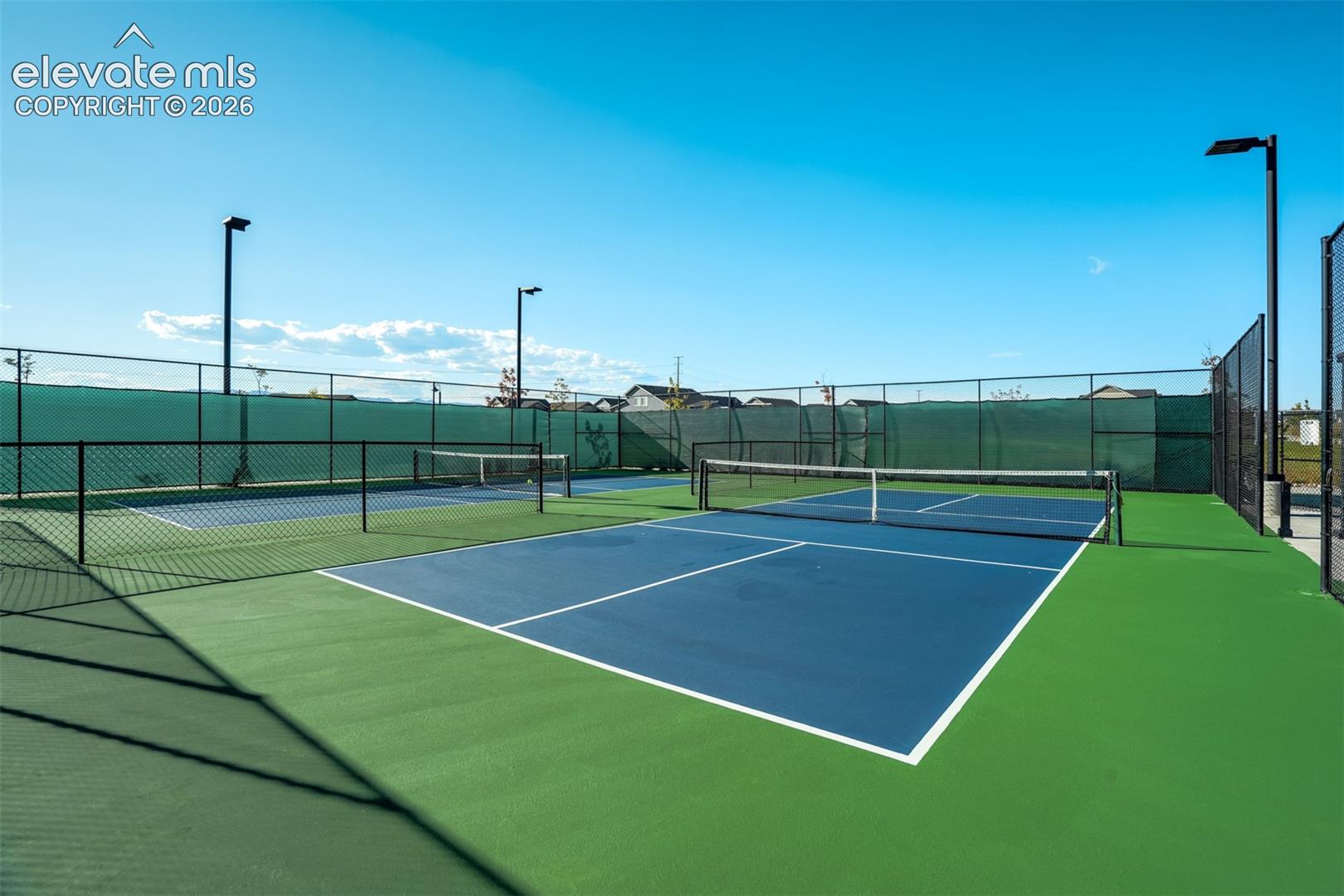 Community pickleball courts.