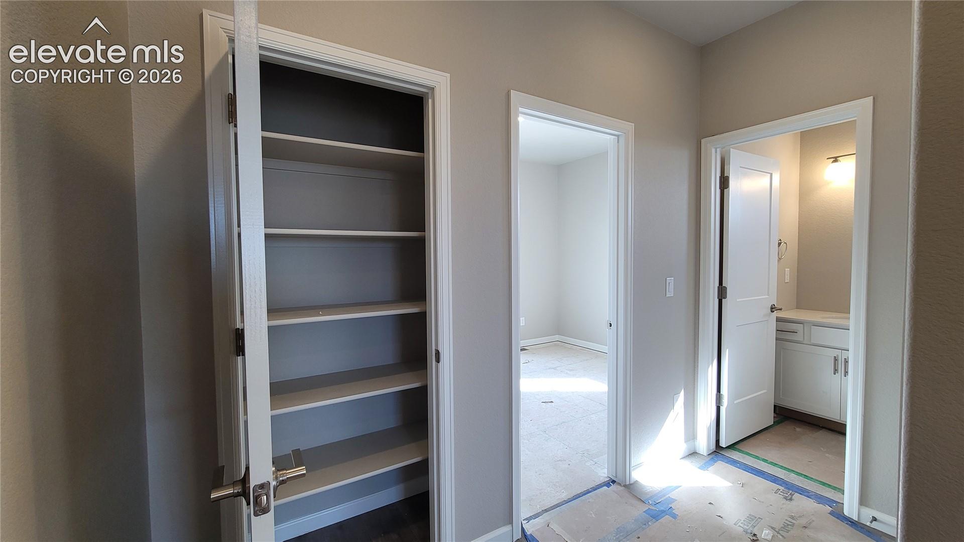 Linen closet near the full bathroom on the Main Level! 