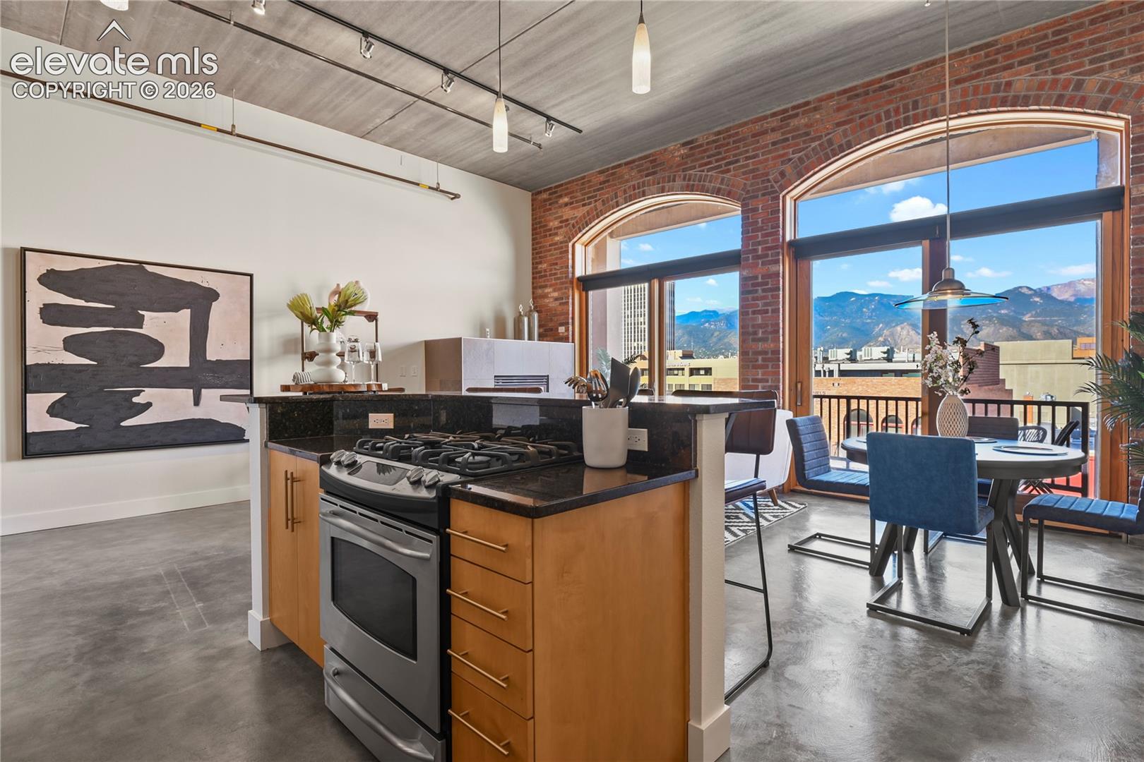 Imagine preparing meals in this kitchen with this VIEW!