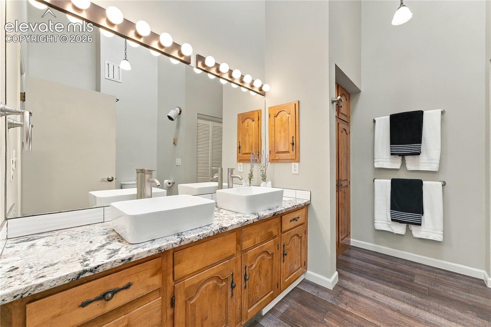 3/4 Second Bedroom private bathroom, double vanity