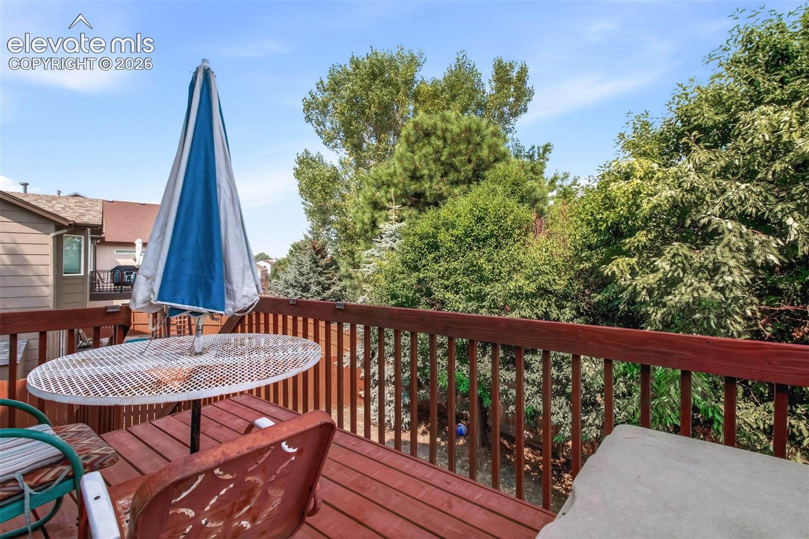 Deck off Main Level Dining Area.