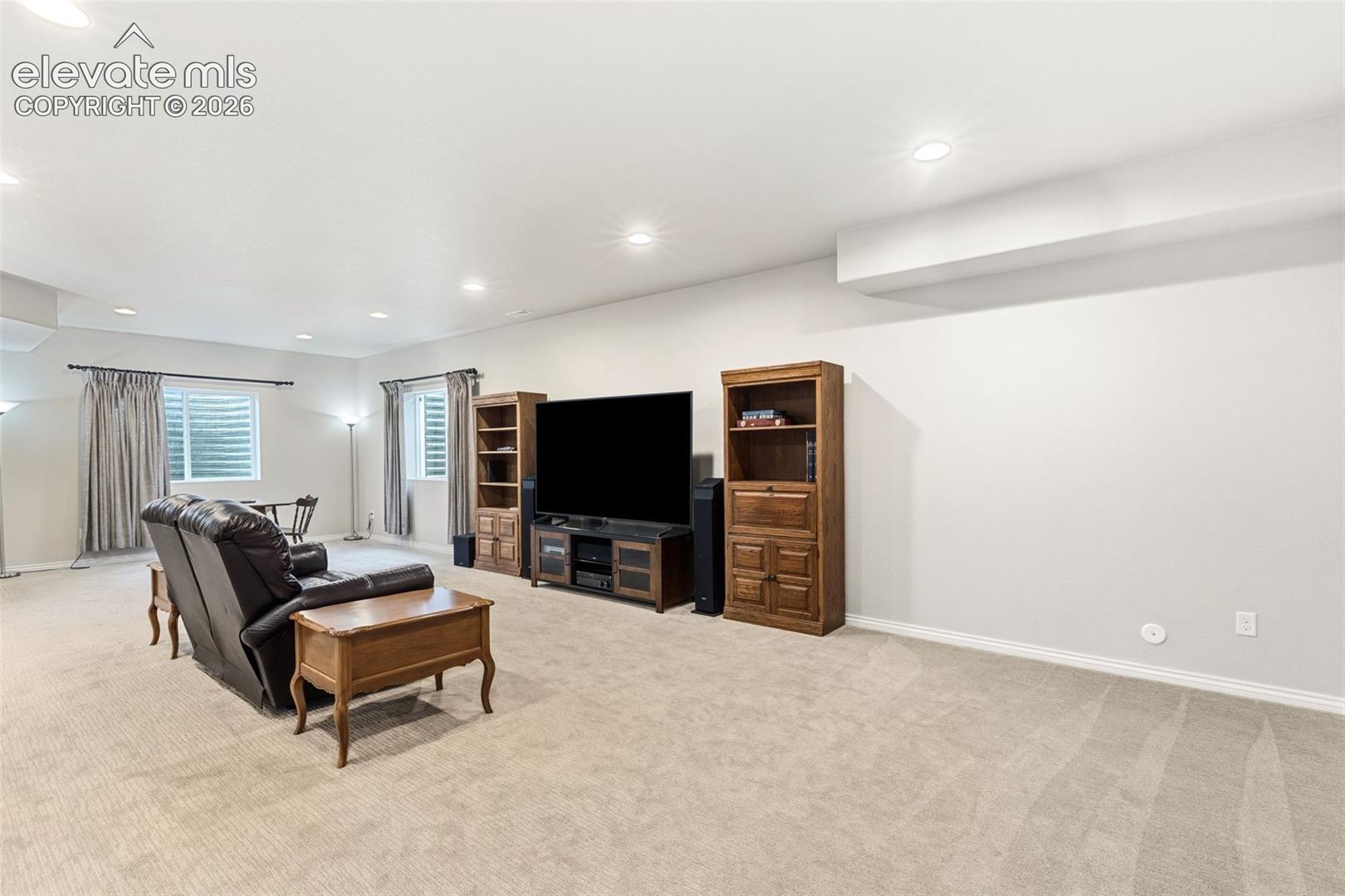 Options abound in this finished basement
