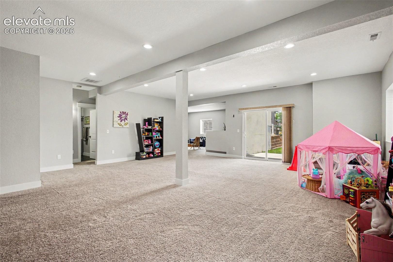 Massive walk out basement family room!