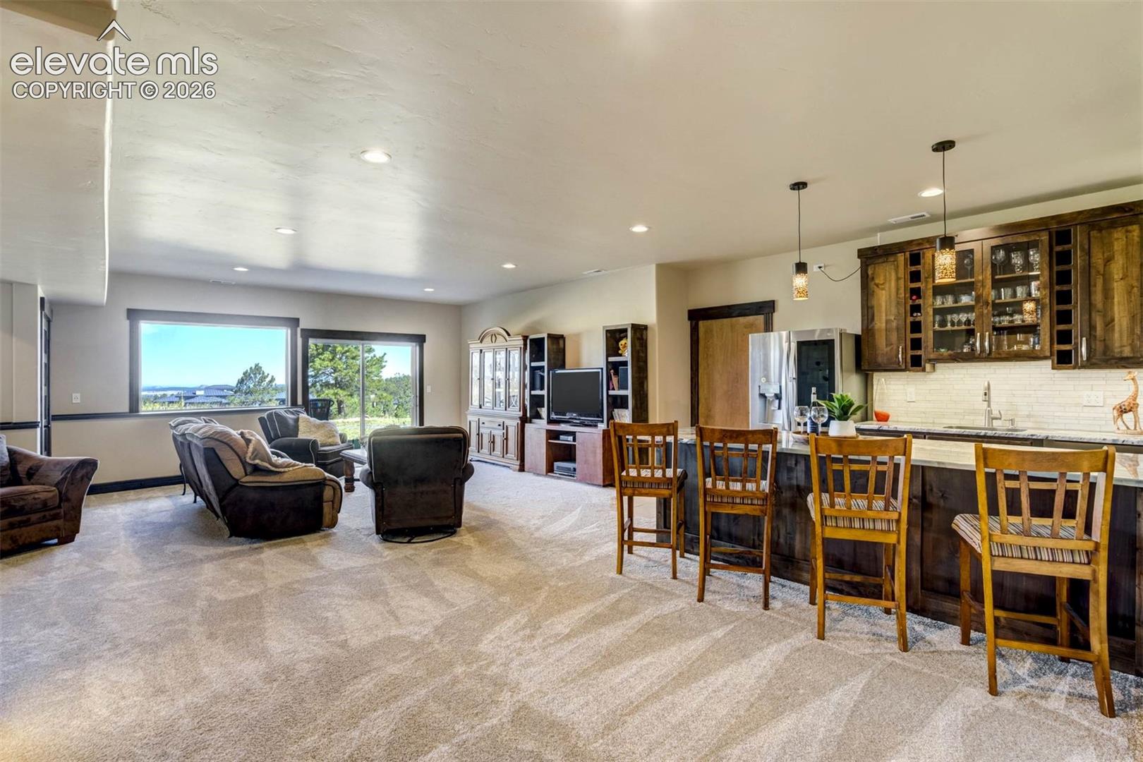 Basement family room