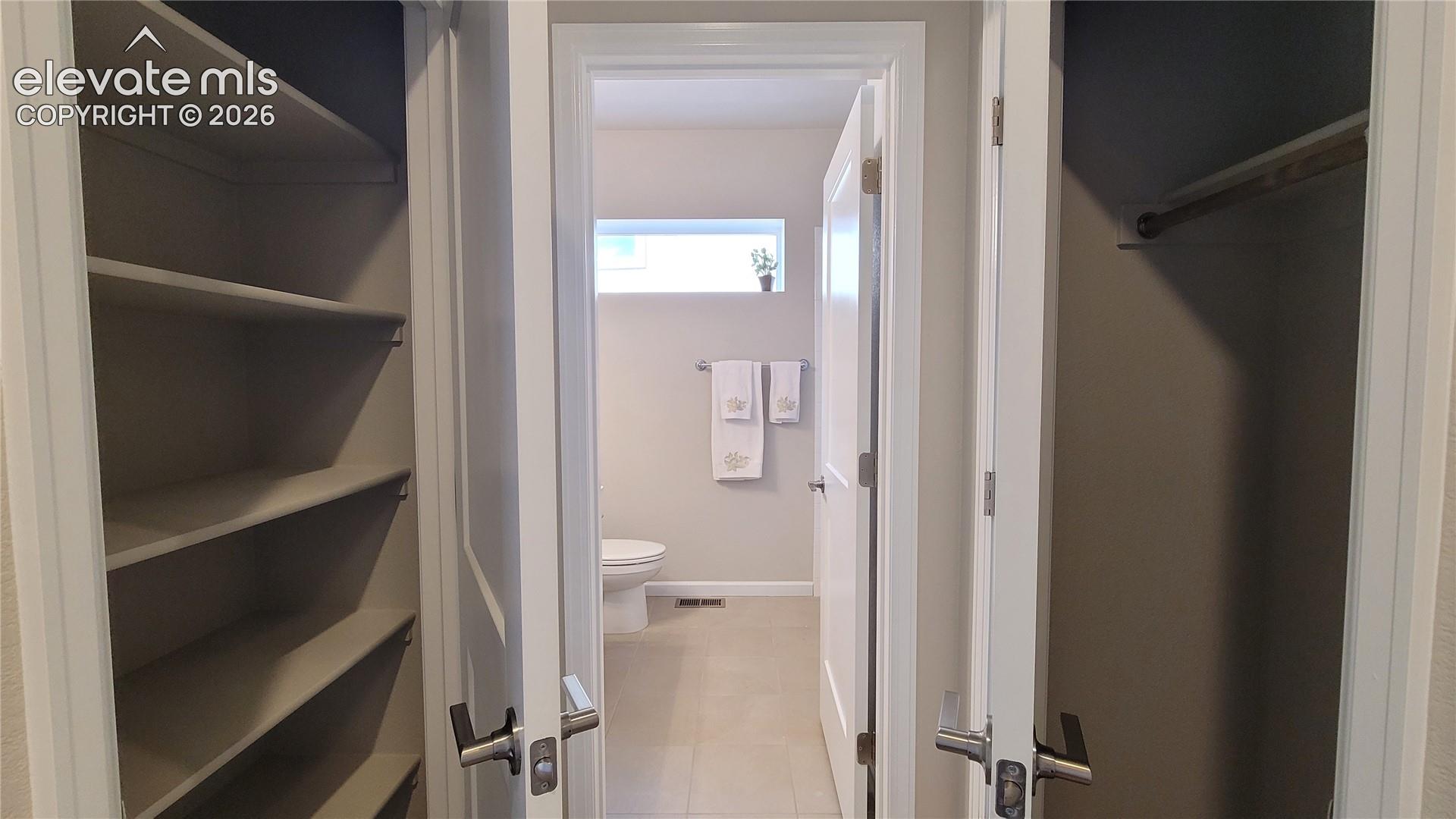 Linen closet and coat closet! 