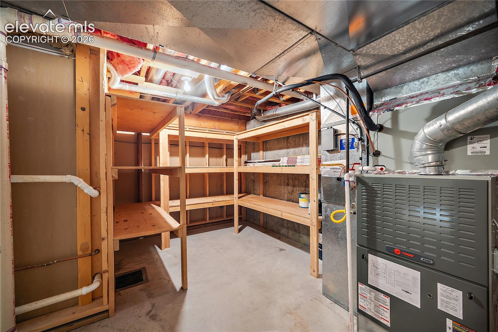 Utility room with extra storage. 