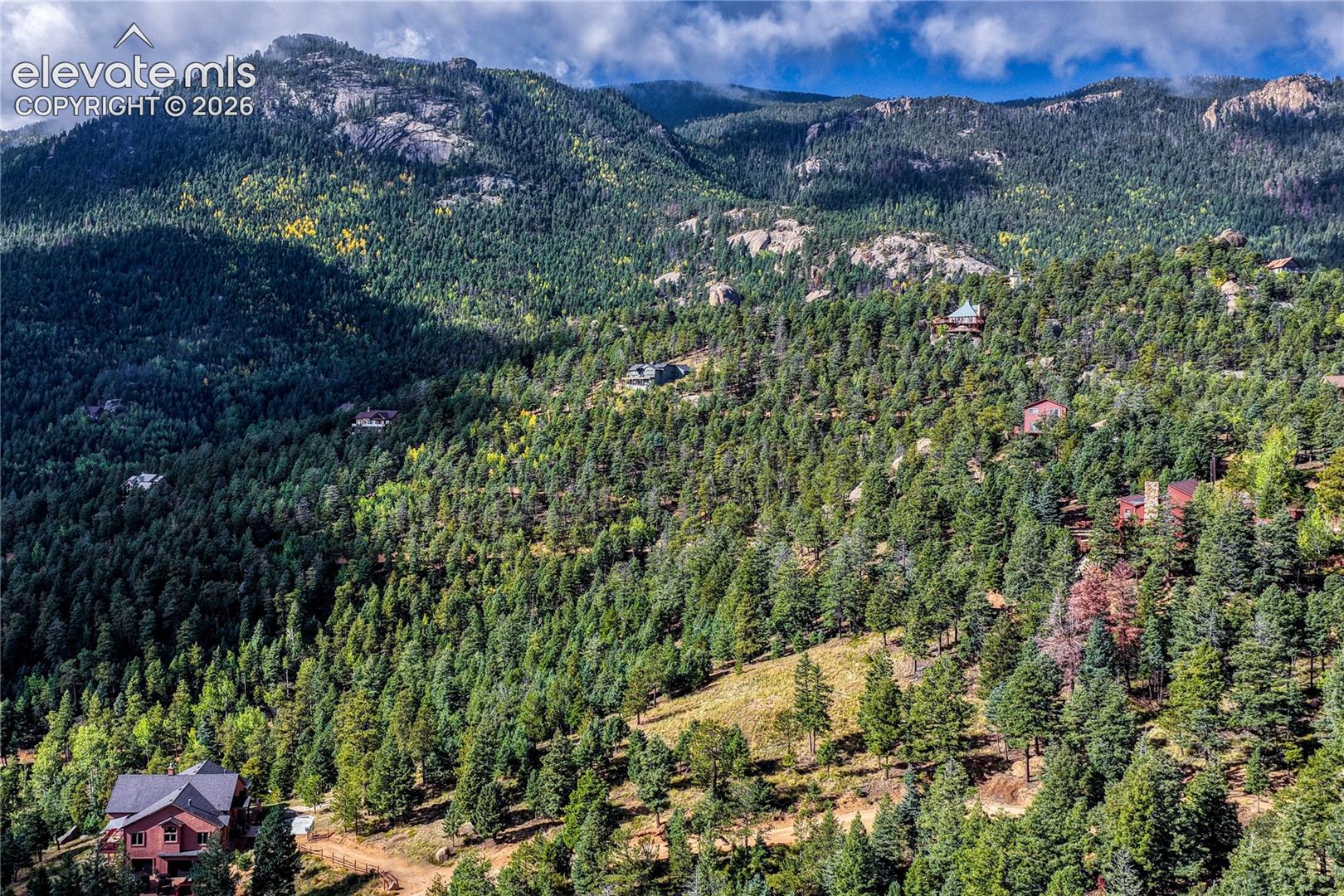 Looking southwest toward the mountains