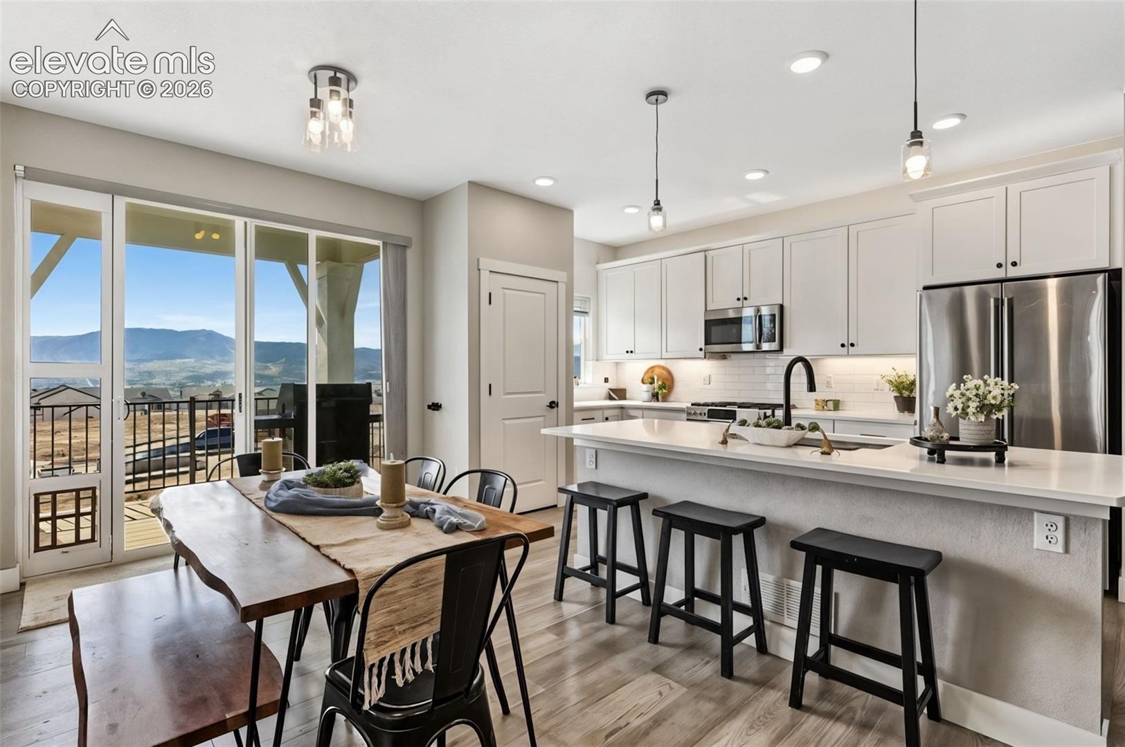 Dining area with seamless indoor/outdoor flow