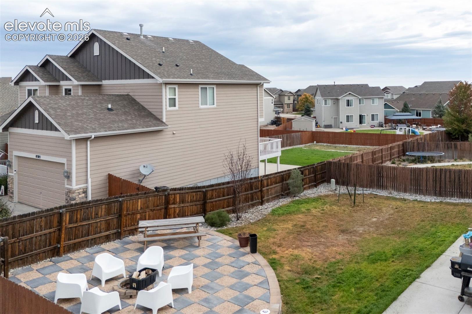 Backyard and patio