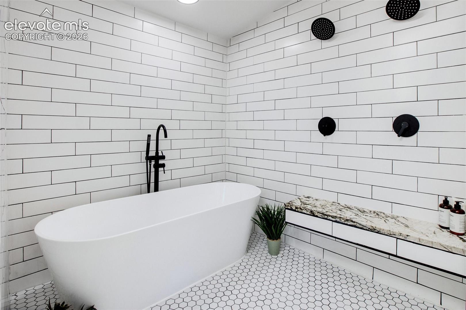 Primary spa-like bathroom