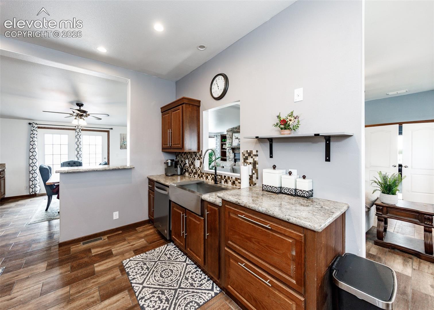 Another view of the kitchen