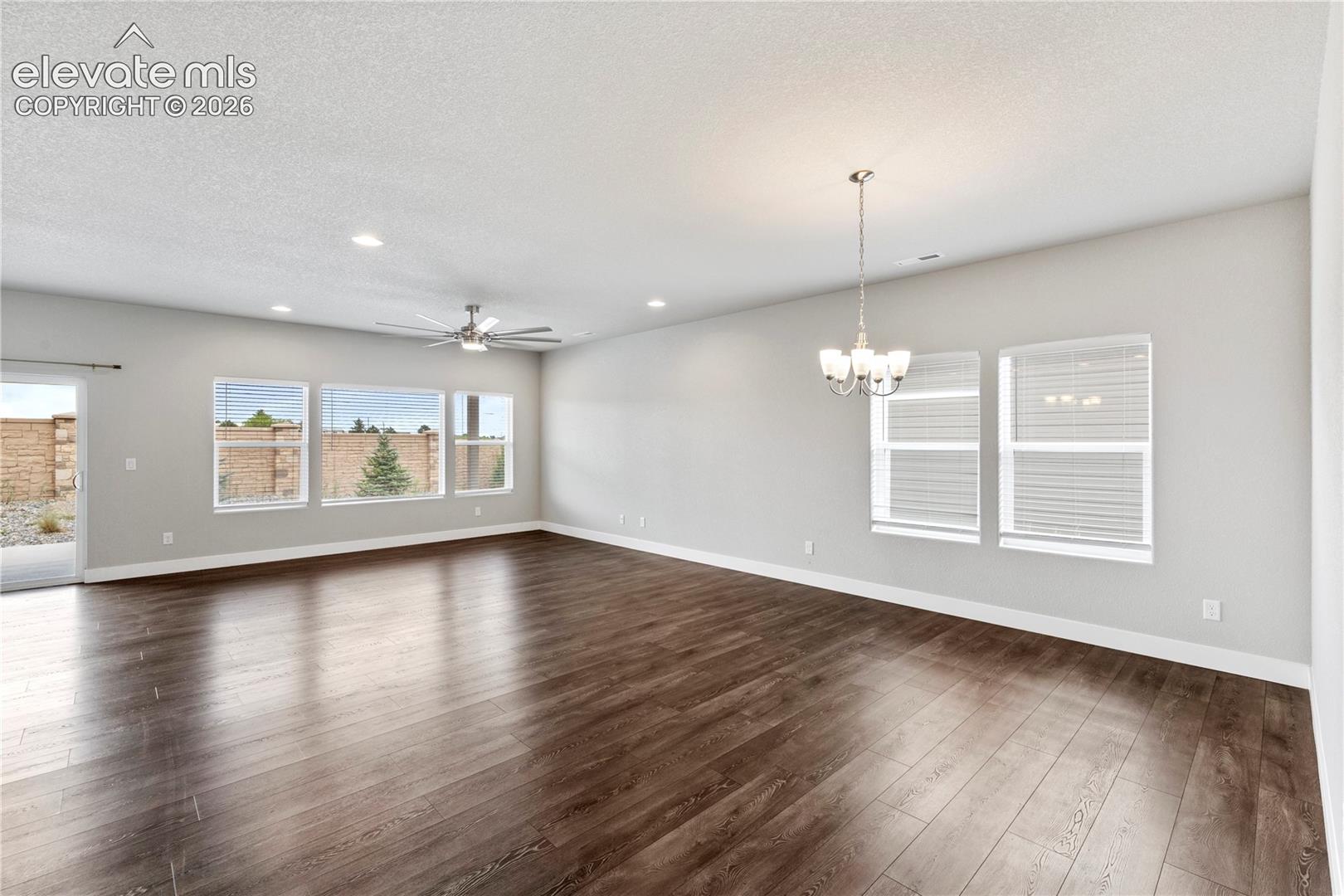 Huge open area of living and dining