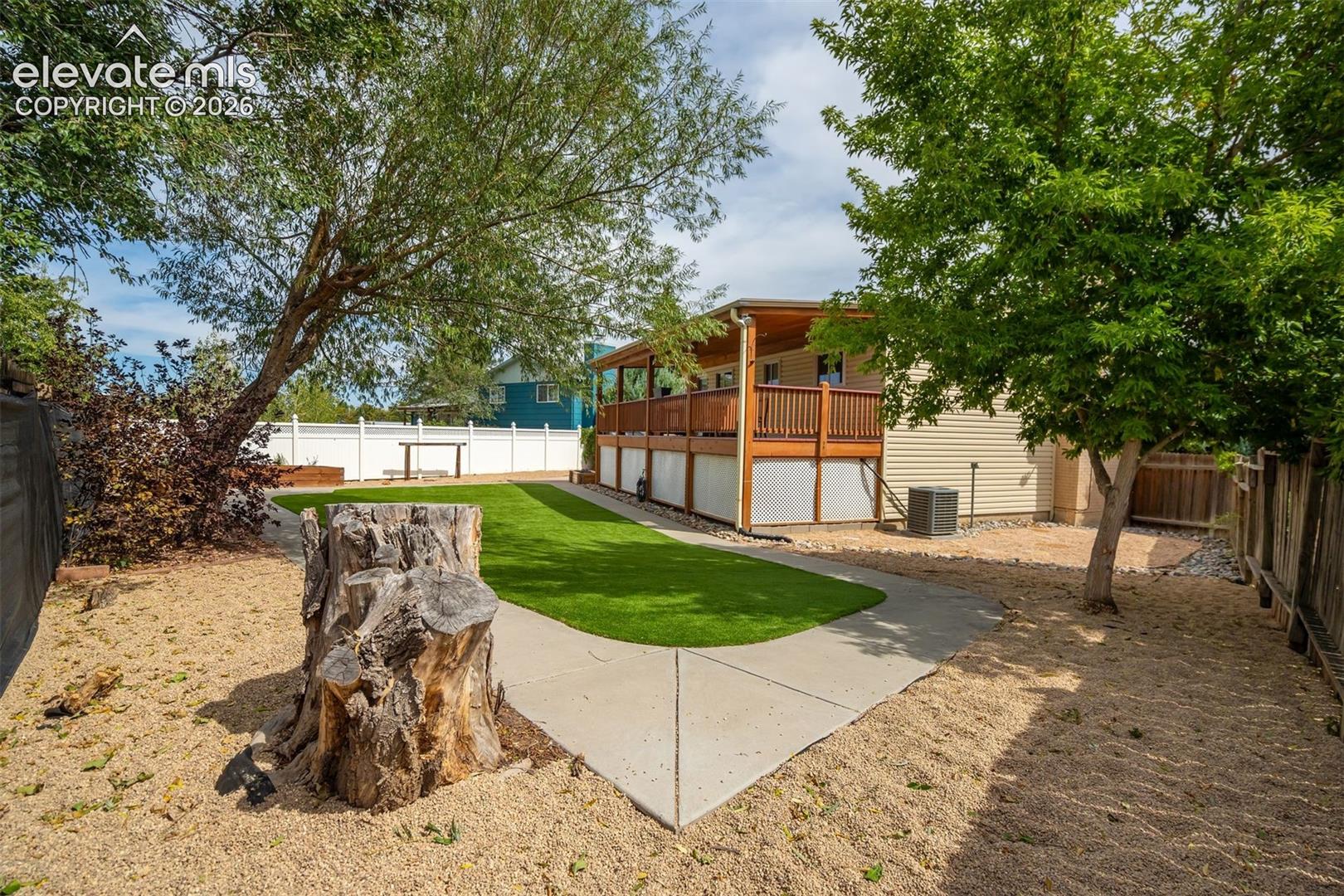 Private, fenced, and usable. 
