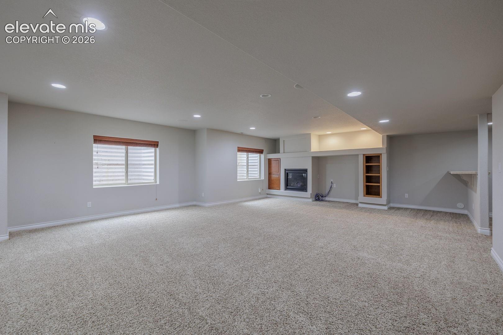 with built in bookcase