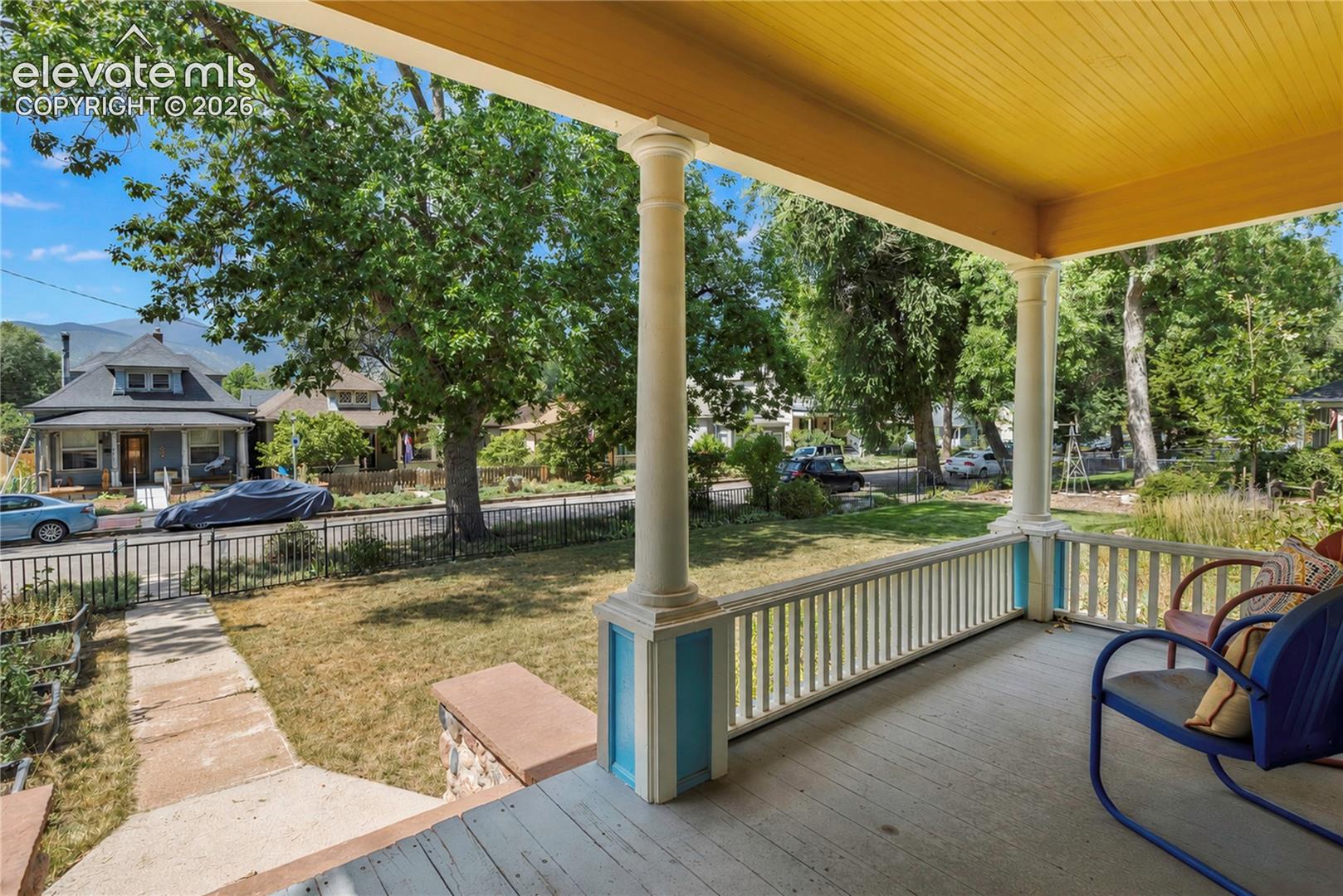 View to street from front porch