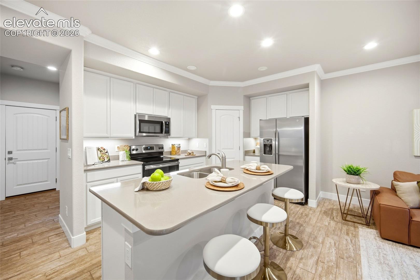 Kitchen from the dining area