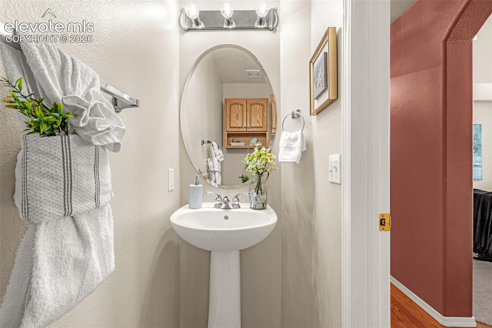 Main level half bath