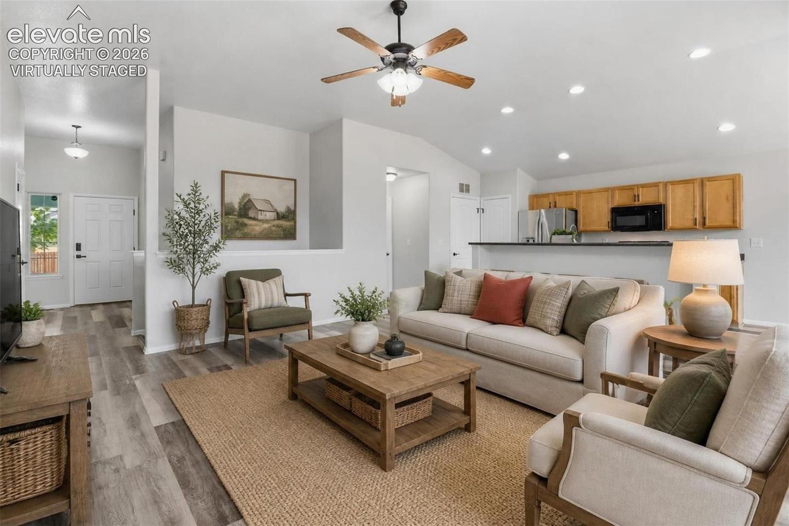 Virtually Staged- Main Level Living Room