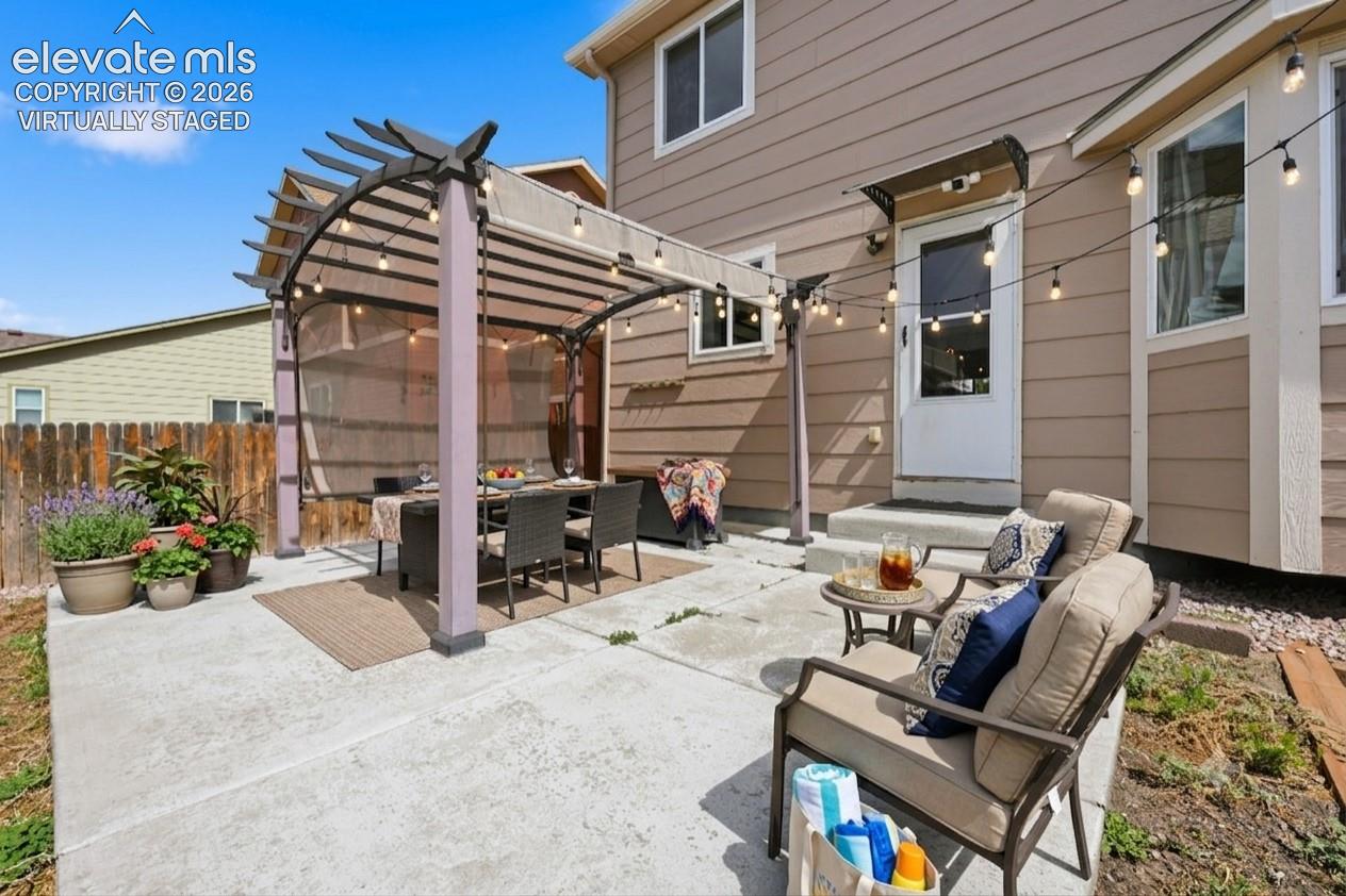 virtually staged backyard